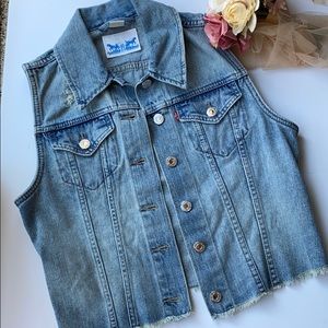 Levi's Light Blue Denim Vest